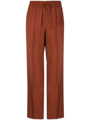 A.P.C. Aero pleat-detail straight-leg trousers - Orange