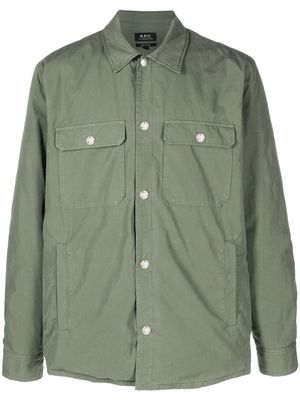 A.P.C. Alex button-up shirt jacket - Green