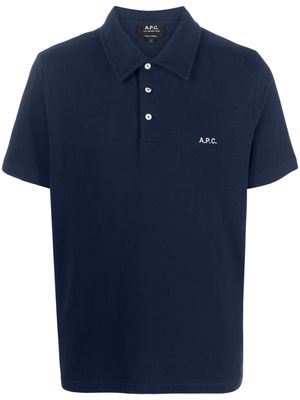 A.P.C. Antoine cotton polo shirt - Blue