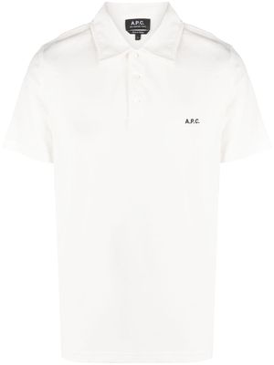 A.P.C. Antoine cotton polo shirt - White