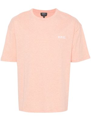 A.P.C. Ava cotton T-shirt - Orange