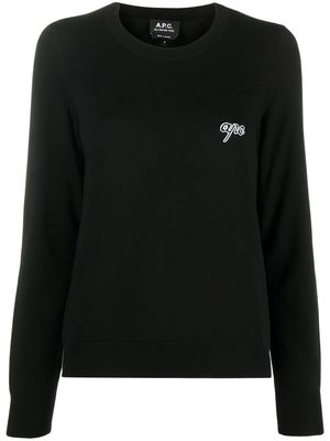 A.P.C. Bea logo-embroidered sweatshirt - Black