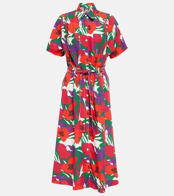 A.P.C. Belted floral midi dress