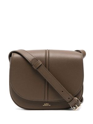 A.P.C. Betty leather shoulder bag - Brown