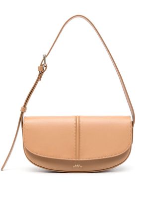 A.P.C. Betty leather shoulder bag - Neutrals