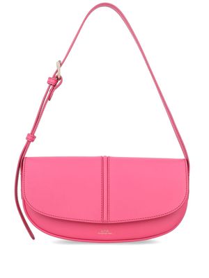 A.P.C. Betty leather shoulder bag - Pink