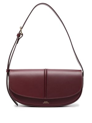 A.P.C. Betty leather shoulder bag - Red
