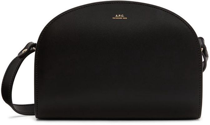 A.P.C. Black Demi-Lune Shoulder Bag
