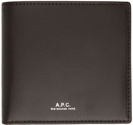 A.P.C. Brown Emmanuel Compact Wallet