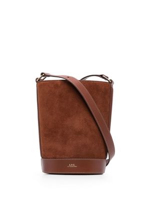 A.P.C. bucket shoulder bag - Brown