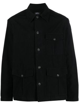 A.P.C. button-up denim jacket - Black