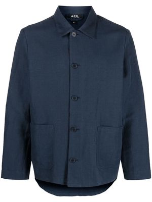 A.P.C. button-up jacket - Blue