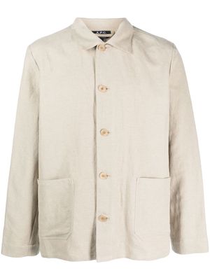 A.P.C. button-up jacket - Neutrals