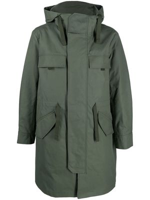 A.P.C. cargo-pocket parka coat - Green