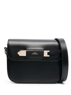 A.P.C. Charlotte leather shoulder bag - Black