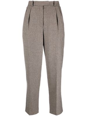 A.P.C. check tailored trousers - Brown