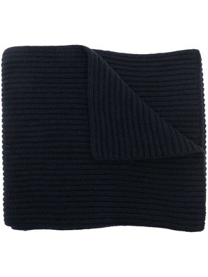A.P.C. chunky ribbed-knit scarf - Blue