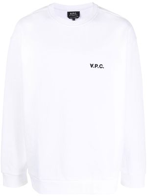 A.P.C. Clint long-sleeve sweatshirt - White
