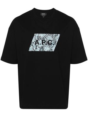 A.P.C. Cobra logo-print T-shirt - Black