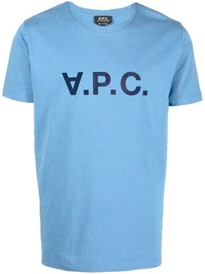 A.P.C. Coeyah logo-print T-shirt - Blue