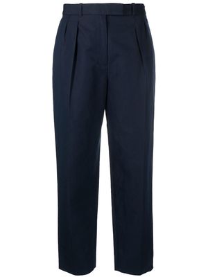 A.P.C. concealed-front fastening trousers - Blue