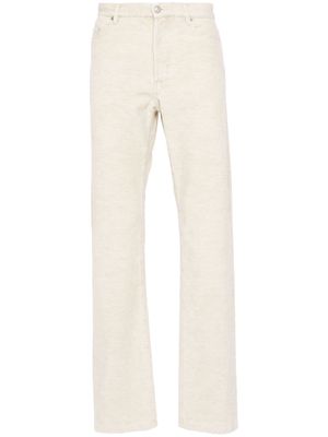 A.P.C. corduroy straight-leg trousers - Neutrals