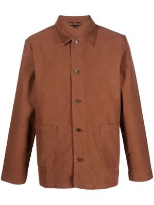 A.P.C. cotton shirt jacket - Brown