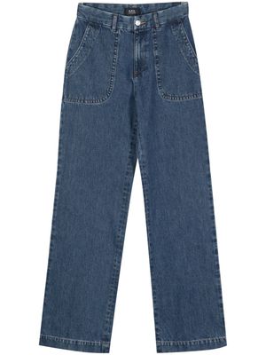 A.P.C. cotton straight jeans - Blue