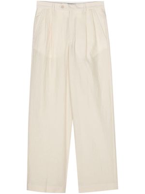 A.P.C. crepe straight trousers - Neutrals