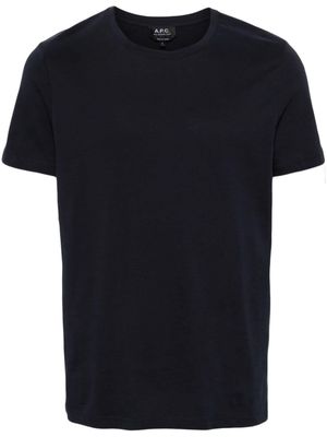 A.P.C. crew-neck cotton T-shirt - Blue