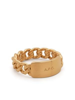 A.P.C. Darwin chainlink ring - Gold