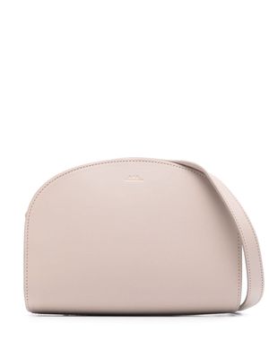 A.P.C. Demi Lune leather bag - Neutrals