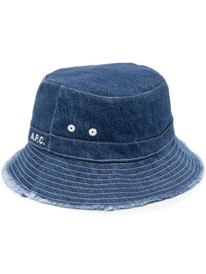 A.P.C. denim bucket hat - Blue