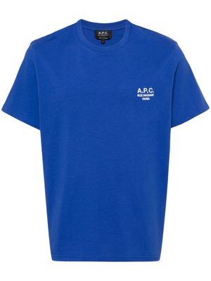 A.P.C. Denise cotton T-shirt - Blue