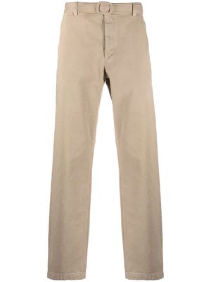A.P.C. Doc belted straight-leg chinos - Brown