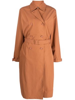 A.P.C. double-breasted trench coat - Brown