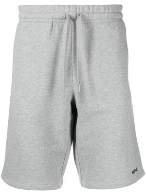 A.P.C. drawstring-waist track shorts - Grey