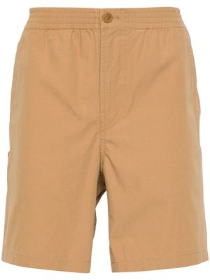 A.P.C. elasticated-waist cotton shorts - Neutrals