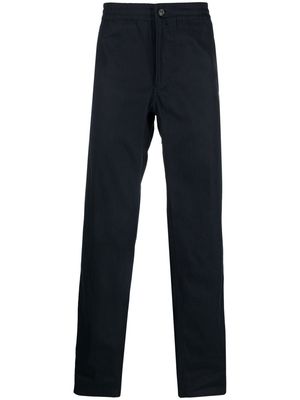 A.P.C. elasticated-waist straight-leg trousers - Blue