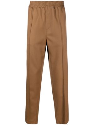 A.P.C. elasticated-waist wool trousers - Brown