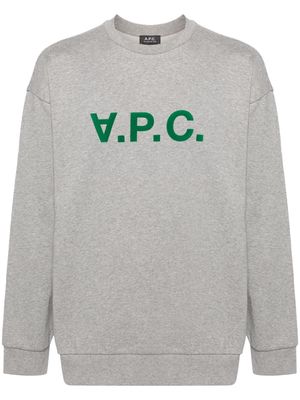 A.P.C. Eliot logo-print sweatshirt - Grey