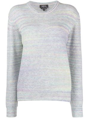 A.P.C. Elisa crew-neck jumper - Purple