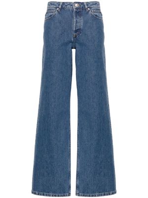 A.P.C. Elisabeth high-rise wide-leg jeans - Blue