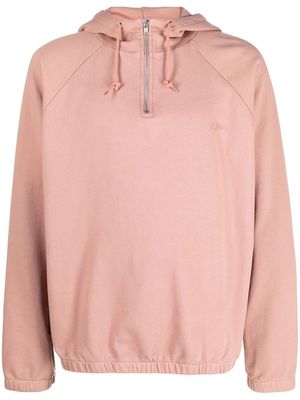 A.P.C. Ethan half-zip hoodie - Pink