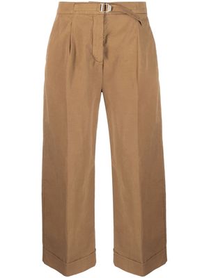 A.P.C. Euphemia belted wide-leg trousers - Brown
