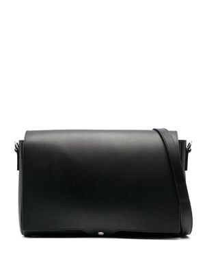 A.P.C. foldover leather crossbody bag - Black