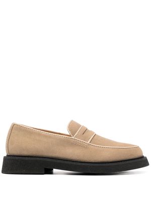 A.P.C. Gael suede loafers - Neutrals