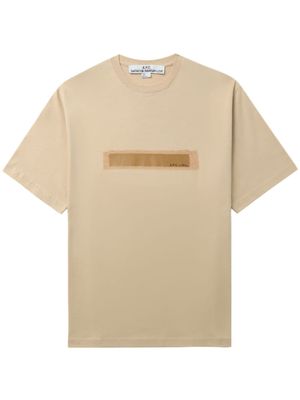 A.P.C. geometric print T-shirt - Neutrals