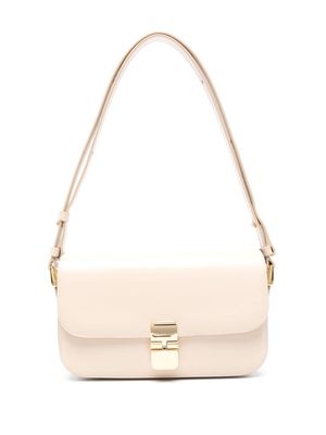 A.P.C. Grace Baguette leather shoulder bag - Neutrals