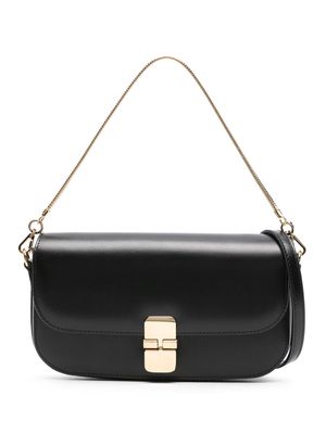 A.P.C. Grace Chaine leather clutch bag - Black